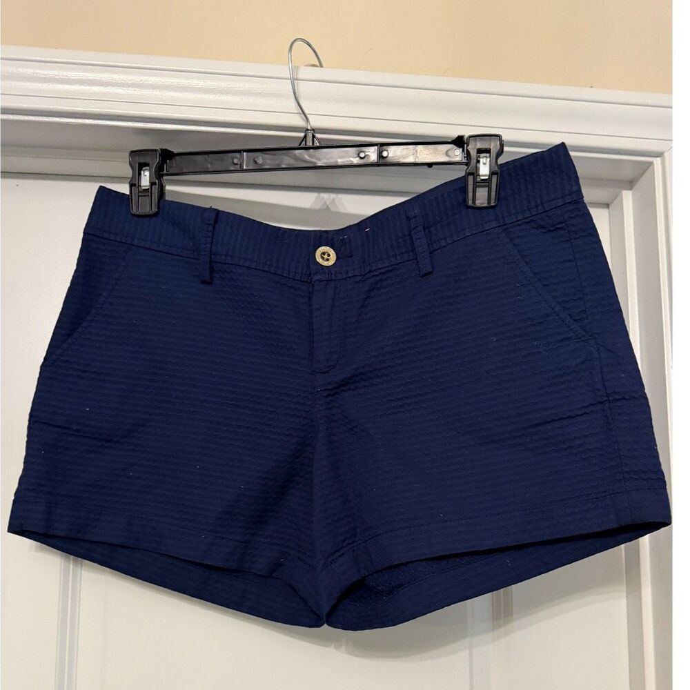 Lilly Pulitzer Navy Blue Textured Shorts – Women’s Size 12